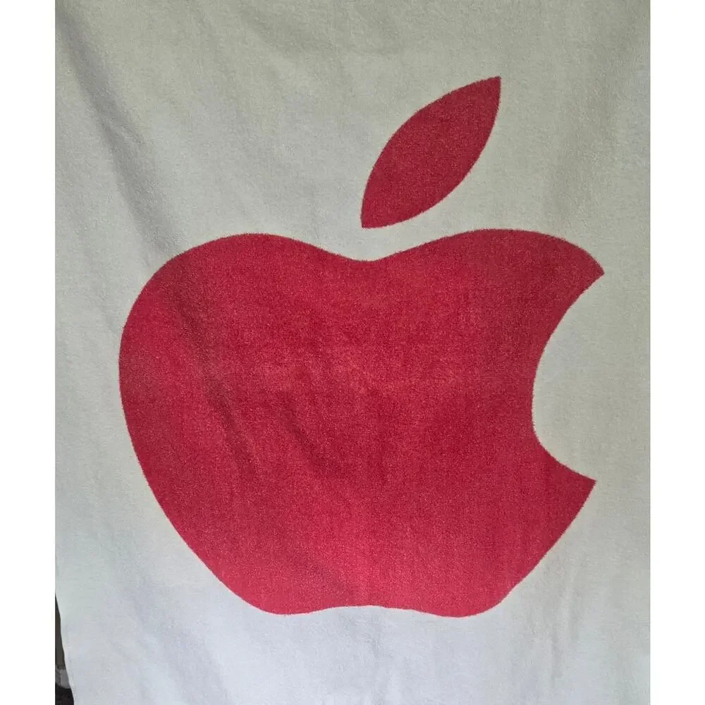 Vintage Apple MacIntosh Computers Beach Towel Pre-owned Off White